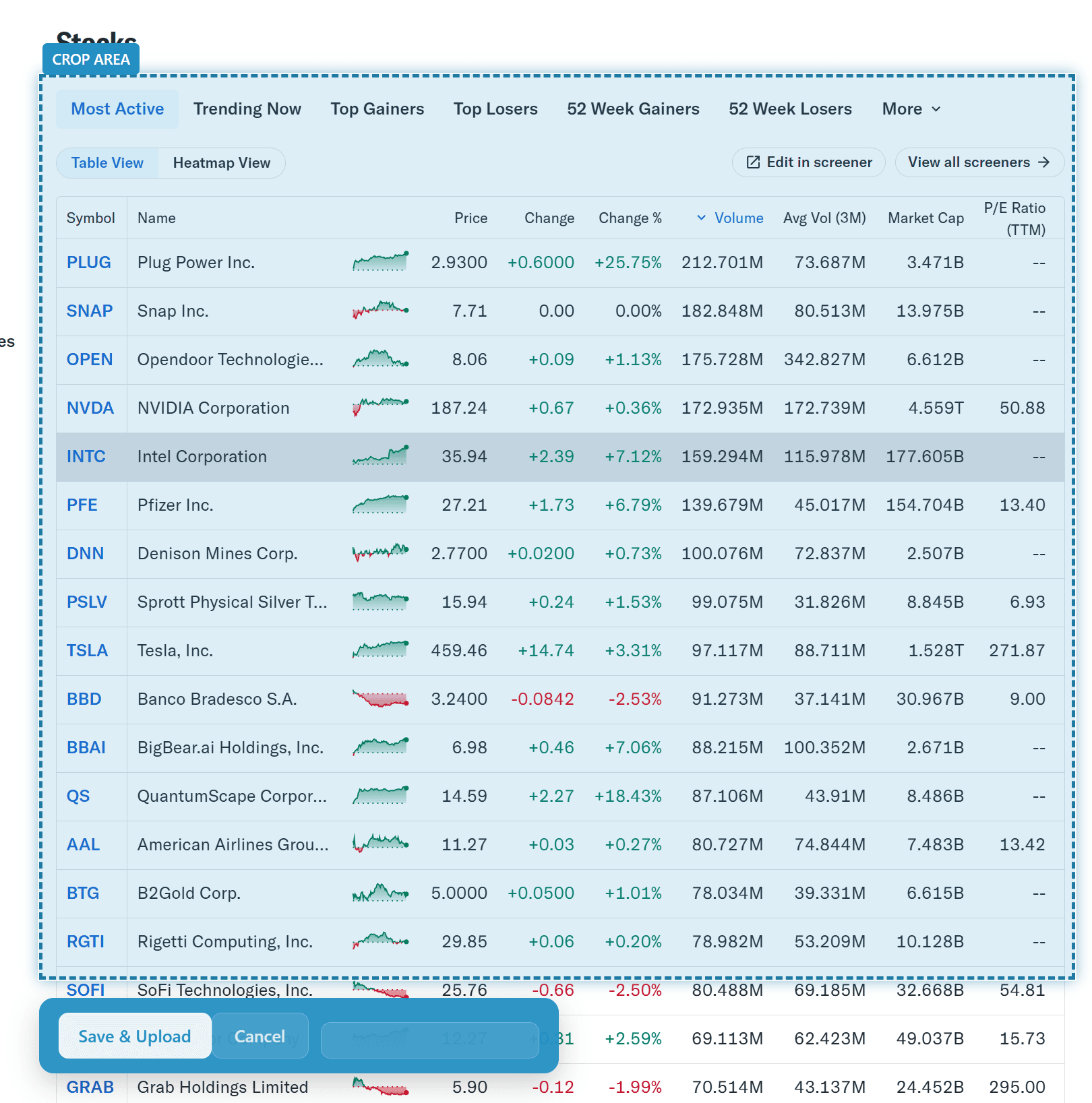 One-click screenshot capture